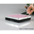2015 new design lovely square pressed compact powder case/eyeshadow case with shiny crystal